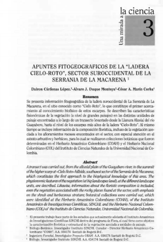 Portada artículo PA_No_10_Apuntes-biogeográficos-Macarena_D.Cárdenas
