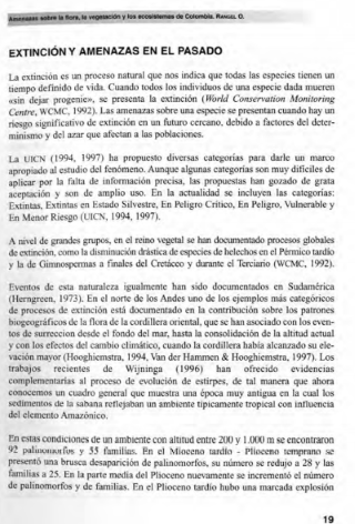 Portada artículo PA_No_11_2000 Amenazas sobre la flora, la vegetación y los ecosistemas de Colombia