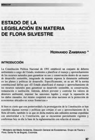 Portada artículo PA_No_11_2000 Estado de la legislación en materia de flora silvestre
